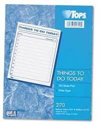 TOPS MANUFACTURING CO. TOP2170 100 SHEET, 8-1/2 X 11", DAILY AGENDA