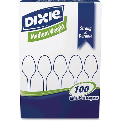 DIXIE PAPER PRODUCTS TM207 MEDIUM DUTY SPOON,WHITE,PK1000