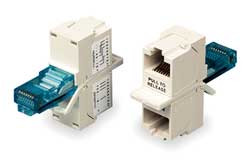 HUBBELL BR851241A ADAPTER SPLITTER RJ45 DUPLEX 2 CONTACTS