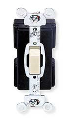 HUBBELL HBL1281I WALL SWITCH 1-POLE PRESS 20A IVORY