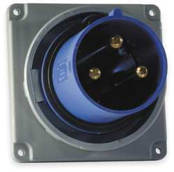 HUBBELL HBL3100B6W WTPINANDSLEEVEINLET,BLUE,2P;3W,100A