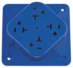 HUBBELL HBL420S RECEPTACLE 20A 125V 5-20R 2P 3W