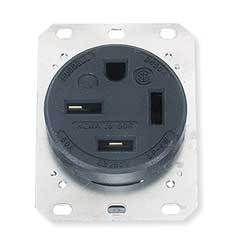 HUBBELL HBL8450A RECEPTACLE 50A 250VAC 15-50R 3P 4W 3PH