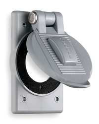 HUBBELL WP2 WEATHERPROOF COVER THERMOPLASTIC GRAY