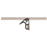 JOHNSON LEVEL & TOOL 420EM COMBINATION SQUARE, ZINC, 16-IN.