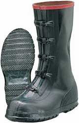 HONEYWELL T369/9 OVERBOOTS,MENS,9,5-BUCKLE,BLK,RUBBER,1PR