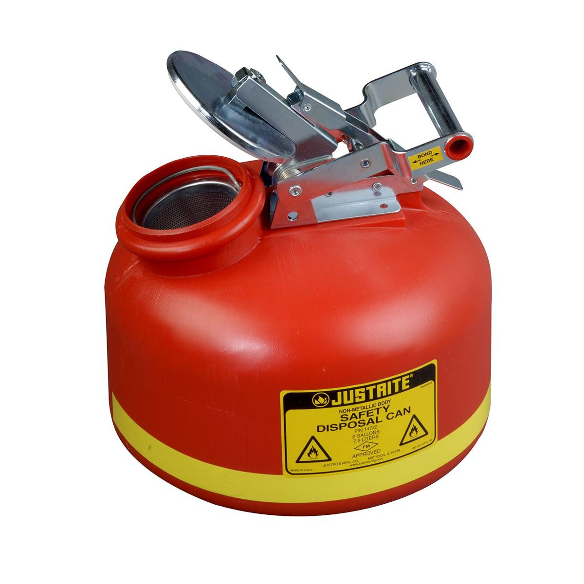 JUSTRITE MFG COMPANY 14762 2 GAL CAN