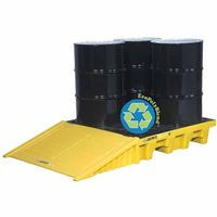 JUSTRITE MFG COMPANY 28630 DRUM SPILL CONTAINMENT PALLET,4 DRUM,5