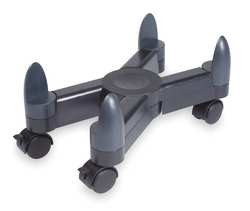 KELLYREST KCS10870 COMPUTER STAND-LOCKING WHEELS BLK