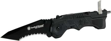 TAYLOR BRANDS SW911B FOLDING KNIFE TANTO BLADE 2 FUNCTIONS