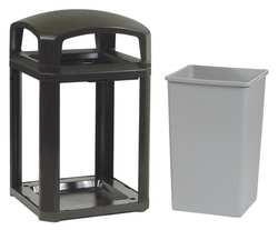 LANDMANN LIMITED FG397000BLA TRASH CAN 35 GAL. BLACK