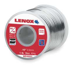 WORTHINGTON CYLINDERS 333744 ROSIN CORE SOLDER DIA 0.062 IN 1LB