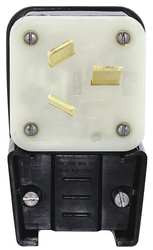 LEVITON 9450-P ANGLE STRAIGHT BLADE PLUG