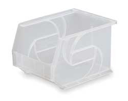 LEWIS BINS PB1011-5 Clear HANG AND STACK BIN 10-7/8 IN L 11 IN W