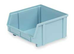 LEWIS BINS PB41-F Lt Blue HANG AND STACK BIN 12-7/8 IN L LGHT BLUE