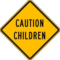 LYLE LW9-11A-24HA D9611 CAUTION SIGN 24 X 24IN BK/YEL TEXT