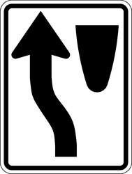 LYLE R4-8-18HA TRAFFIC SIGN 24 X 18IN BK/WHT SYM MUTCD