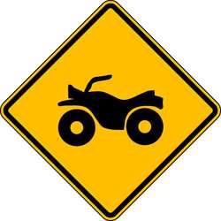 LYLE LW11-15-24HA TRAFFIC SIGN 24 X 24IN BK/YEL SYM MUTCD