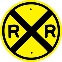LYLE W10-1-30DA D9728 TRAFFIC SIGN 30 X 30IN 30IN BK/YEL