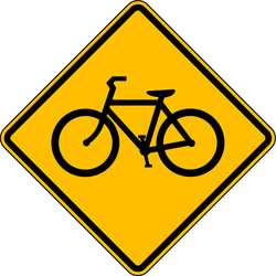 LYLE W11-1-24DA TRAFFIC SIGN 24 X 24IN BK/YEL DMD GR AL