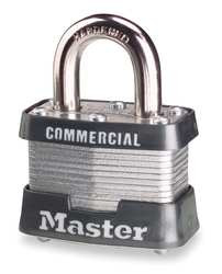 MASTER LOCK 3KA LAMINATED STEEL PIN TUMBLER PADLOCK, KEY