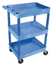 EBSCO INDUSTRIES INC. DBA LUXOR STC111-13W634 UTILITY CART 300 LB CAP. PE 2 SHELVES
