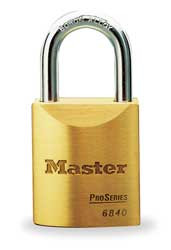 MASTER LOCK 6840KALJ-10G145 PADLOCK KA 2-1/2 IN H 5 PIN BRASS