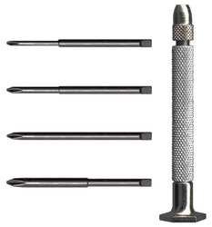 MOODY TOOL 58-0240 MAGNETIC HANDLE PHILLIPS SET,5 PC