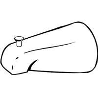 PLUMB PAK PP825-36N BATHTUB SPOUT-DIVERTER BR NIC