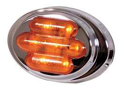 MAXXIMA 3JYC5 CLEARANCE LIGHT LED AMBER SURF OVAL 3 L