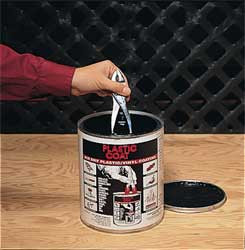 VO BAKER COMPANY 3KZK5 PVC MAINTENANCE COATING BLACK 1 GAL