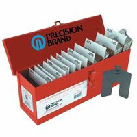 PRECISION BRAND 42970 SIZE D 5"X5" SLOTTED SHIM MINI-ASSORT