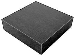 CLARK FOAM PRODUCTS CORPORATION 5GCG3 FOAM SHEET 300135POLY CHARCOAL 1/2X12X12