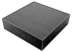 CLARK FOAM PRODUCTS CORPORATION 5GCZ8 FOAM SHEET 200100 POLY CHARCOAL 2X24X24
