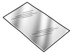 PRECISION BRAND 5GE86 SHIM STOCK SHEET POLYESTER 0.005 5L PK10