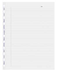 BLUELINE REDAFR11050R LOOSELEAF PAPER,RULED,PK50