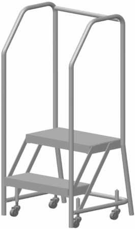 BALLYMORE A2SHG ROLLING LADDER ALUMINUM 19 IN.H