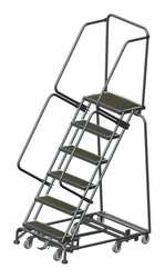 BALLYMORE WA-AD-063214R LOCKSTEP ROLLING LADDER,STEEL,60 IN.H