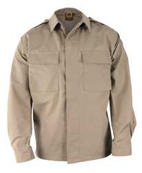 PROPPER F545238250XS2 LONG SLEEVE SHIRT,KHAKI,XS REG