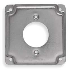 RACO 811C COVER 4X4 30 A RECEPTACLE 1.719 IN DIA