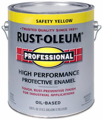 RUST-OLEUM 7543-402 PROFESSIONAL ENAMEL PAINT, SAFETY YELLOW