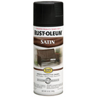 RUST-OLEUM 7777830 PAINT SPRAY IN EX SAT BLK 12OZ