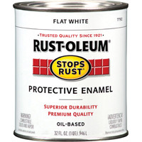 RUST-OLEUM 7790502 PAINT RST OBS IN EX FLT WHT QT