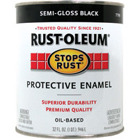 RUST-OLEUM 7798-504 PAINT RUST OBS IN EX SG BLK QT