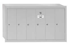 SALSBURY INDUSTRIES 3506ARU D0042 VERTICAL MAILBOX 6 DOORS ALUM