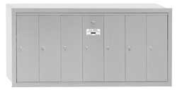 SALSBURY INDUSTRIES 3507ARU VERTICAL MAILBOX,7 DOORS,ALUM