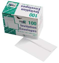 QUALITY PARK QUA36217 INVITATION ENVELOPE,WHITE,PAPER,PK100