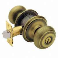 SCHLAGE F51A VGEO609K4 GEORGIAN ENTRY K4 ANTIQE BRASS