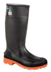 HONEYWELL 75145C/13 RUBBER BOOT,MEN'S,13,KNEE,BLACK,PR