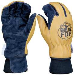 SHELBY 5280 M FIREFIGHTERS GLOVES,M,PIGSKIN LTHR,PR
